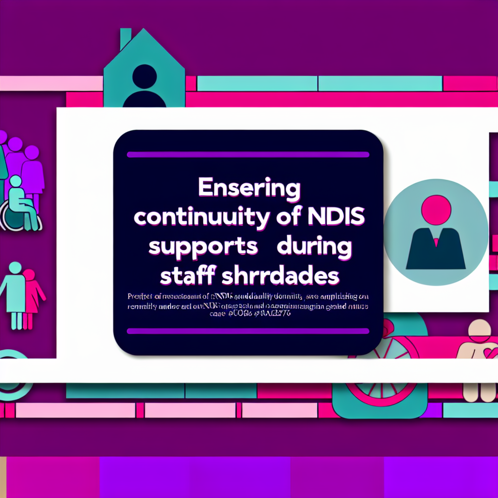 Ensuring Continuity of NDIS Supports During Staff Shortages